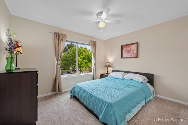 534 Ivory Ln, Bartlett, IL 60103 - bedroom featuring carpet flooring and a ceiling fan
