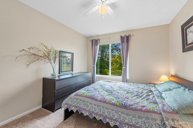 534 Ivory Ln, Bartlett, IL 60103 - bedroom with light carpet and a ceiling fan