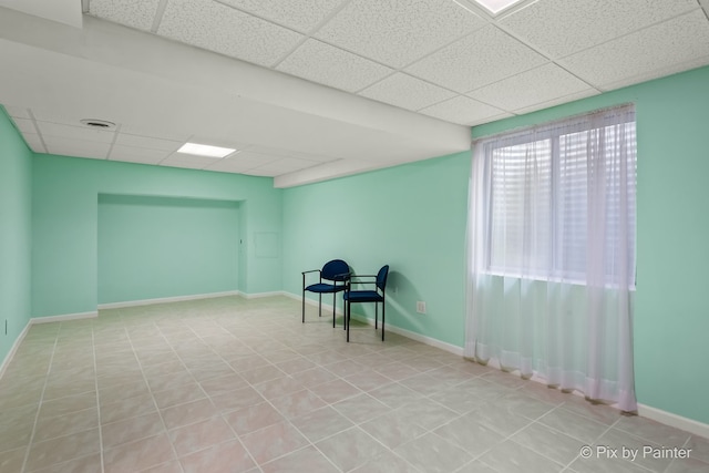 534 Ivory Ln, Bartlett, IL 60103 - unfurnished room featuring a drop ceiling and tile patterned flooring