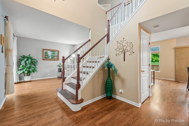 534 Ivory Ln, Bartlett, IL 60103 - stairway with wood finished floors and baseboards