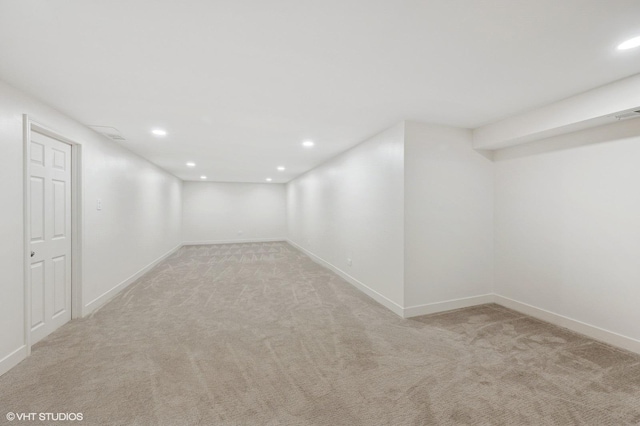 1899 Hilltop Ln, Bannockburn, IL 60015 - finished below grade area with carpet and recessed lighting
