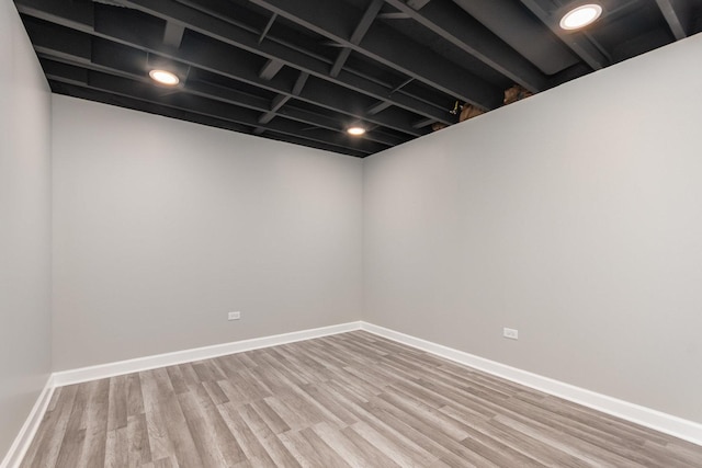 15710 S Cove Cir, Plainfield, IL 60544 - finished basement with wood finished floors and baseboards