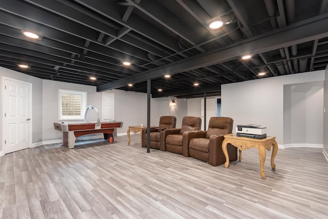 15710 S Cove Cir, Plainfield, IL 60544 - cinema featuring light wood-type flooring and baseboards
