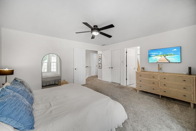 826 N Auburn Woods Dr, Palatine, IL 60067 - carpeted bedroom with ceiling fan