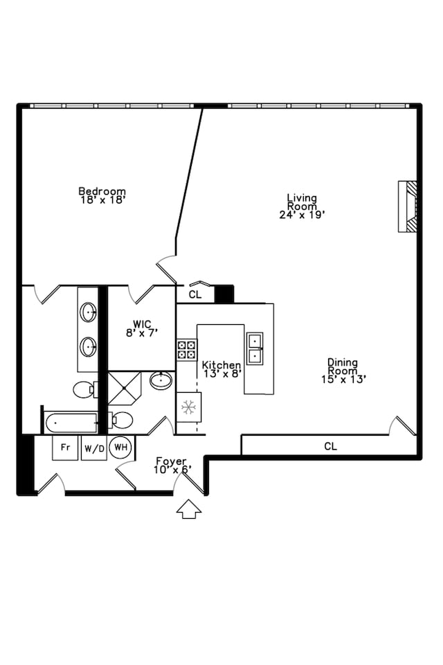 1020 S Wabash Ave Unit 7C, Chicago, IL 60605 - view of property floor plan