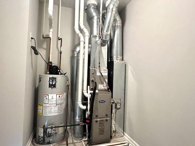 4182 Royal Mews Cir, Naperville, IL 60564 - utilities with gas water heater and heating unit