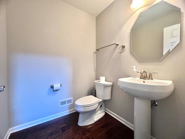 4182 Royal Mews Cir, Naperville, IL 60564 - half bathroom featuring toilet and wood finished floors