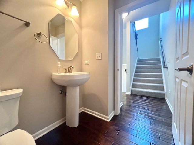 4182 Royal Mews Cir, Naperville, IL 60564 - bathroom with toilet and wood-type flooring