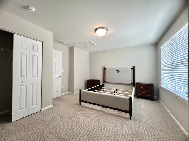 4182 Royal Mews Cir, Naperville, IL 60564 - carpeted bedroom with multiple windows, a closet, and attic access