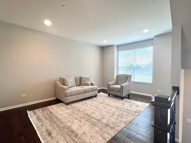 4182 Royal Mews Cir, Naperville, IL 60564 - living room with dark wood-type flooring and recessed lighting