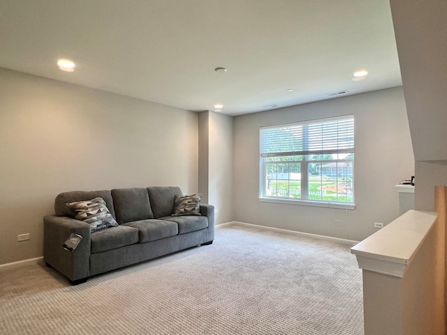 4182 Royal Mews Cir, Naperville, IL 60564 - living area with light carpet and recessed lighting