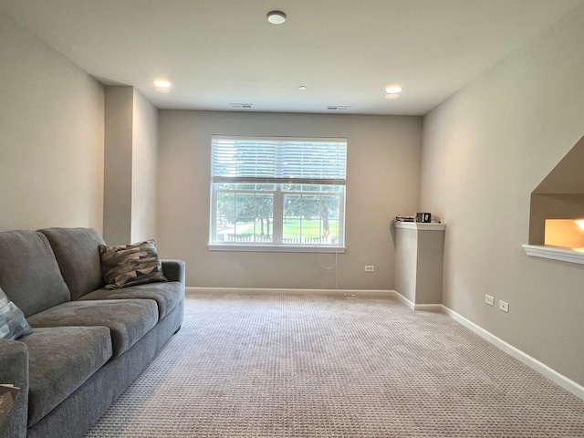 4182 Royal Mews Cir, Naperville, IL 60564 - carpeted living area featuring recessed lighting