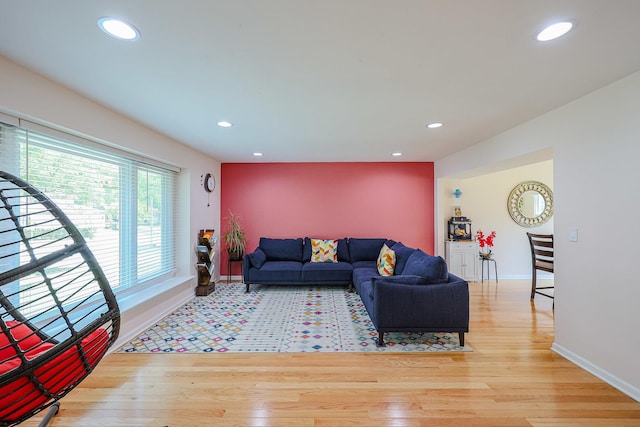 711 W Nichols Rd, Arlington Heights, IL 60004 - living room featuring recessed lighting and wood finished floors