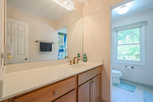 711 W Nichols Rd, Arlington Heights, IL 60004 - full bathroom featuring vanity, tile patterned flooring, and a shower with shower curtain