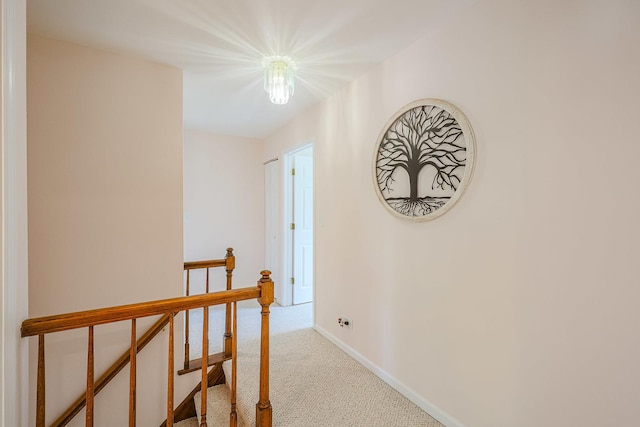 711 W Nichols Rd, Arlington Heights, IL 60004 - hall with an upstairs landing and carpet