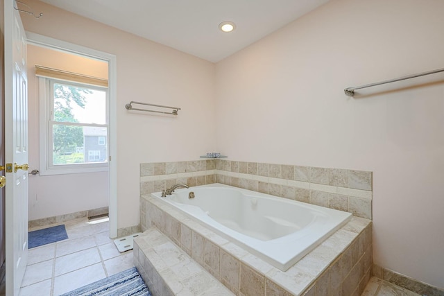711 W Nichols Rd, Arlington Heights, IL 60004 - bathroom with a bath and tile patterned flooring