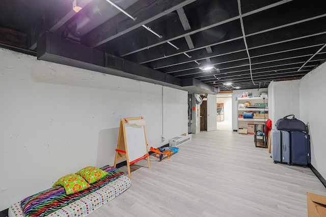 711 W Nichols Rd, Arlington Heights, IL 60004 - finished below grade area featuring wood finished floors