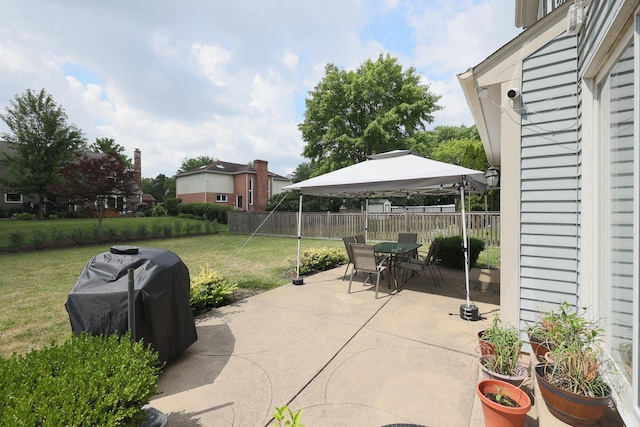 711 W Nichols Rd, Arlington Heights, IL 60004 - view of patio / terrace featuring a gazebo, outdoor dining space, and area for grilling
