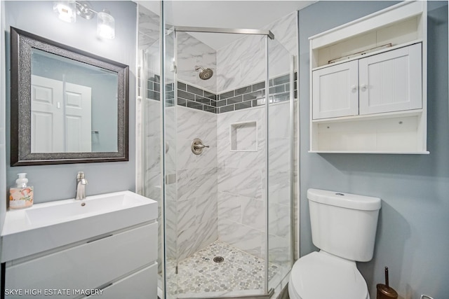 353 Eagle Ln, Bloomingdale, IL 60108 - bathroom with vanity and a stall shower