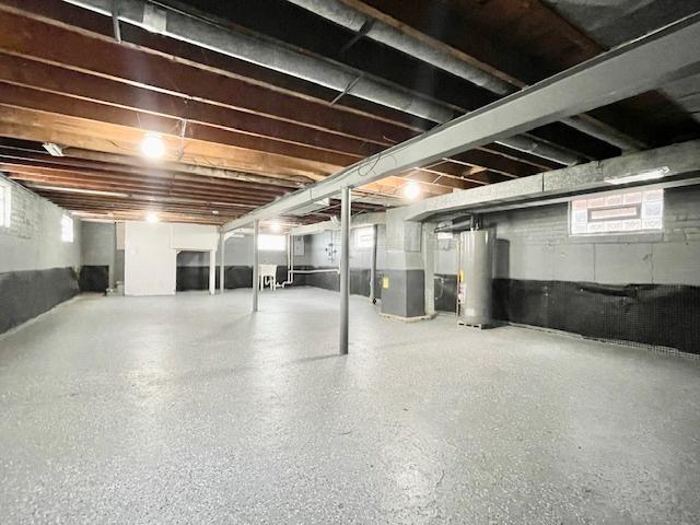 132 W 126th Pl, Chicago, IL 60628 - basement with water heater and healthy amount of natural light