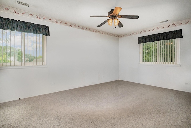 321 Woodbury Ct Unit D2, Schaumburg, IL 60193 - carpeted spare room with ceiling fan