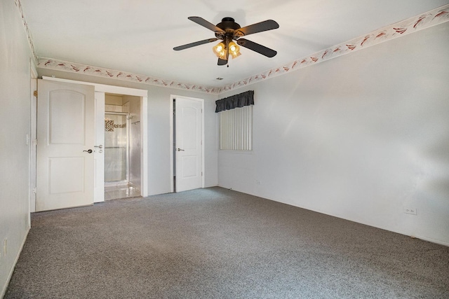 321 Woodbury Ct Unit D2, Schaumburg, IL 60193 - unfurnished bedroom with carpet flooring and ceiling fan