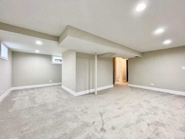10049 S Calhoun Ave, Chicago, IL 60617 - basement featuring recessed lighting and carpet