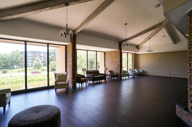 455 Raintree Ct Unit 1C, Glen Ellyn, IL 60137 - lobby featuring high vaulted ceiling and beamed ceiling