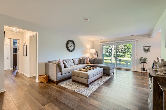 455 Raintree Ct Unit 1C, Glen Ellyn, IL 60137 - living room with wood finished floors