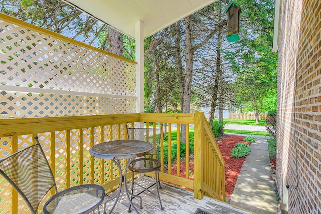 4017 Park Ave, Brookfield, IL 60513 - view of wooden terrace