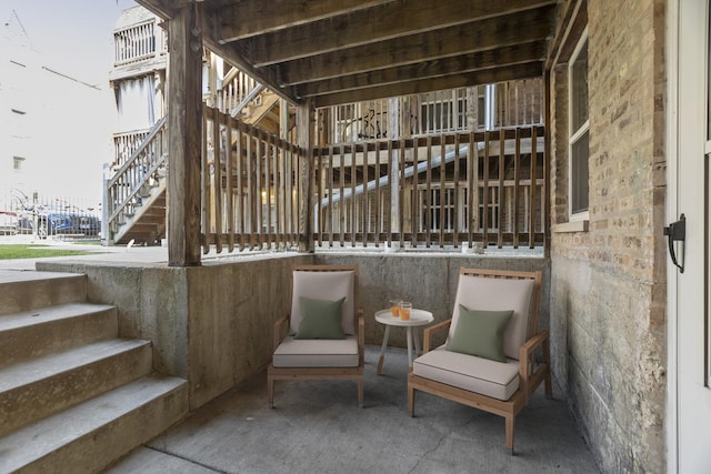 5656 N Kimball Ave Unit Gs, Chicago, IL 60659 - view of patio / terrace with stairs