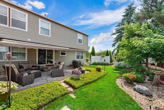 2370 Nantucket Ln, Elgin, IL 60123 - rear view of property with an outdoor living space and a patio area