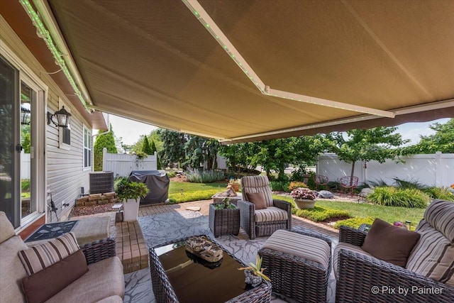 2370 Nantucket Ln, Elgin, IL 60123 - view of patio featuring a grill and outdoor lounge area