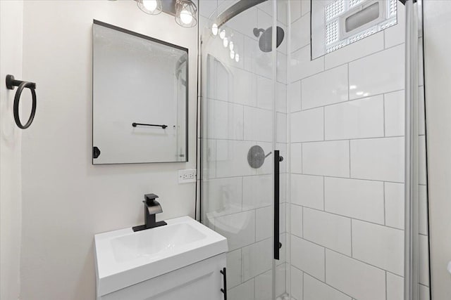 7111 S Michigan Ave, Chicago, IL 60619 - bathroom featuring vanity and a shower stall