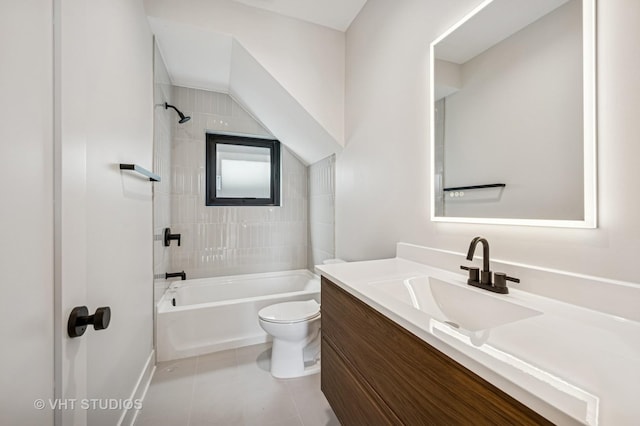 222 S Oakley Blvd Unit 3, Chicago, IL 60612 - full bathroom with vanity, tub / shower combination, and tile patterned flooring