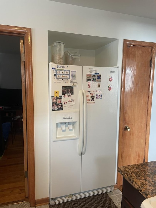 2940 N Nagle Ave, Chicago, IL 60634 - detailed view of white refrigerator with ice dispenser