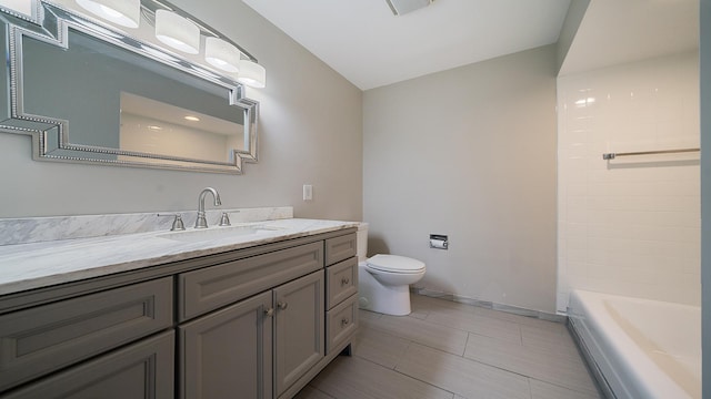 5809 Inverness Dr, Rockford, IL 61107 - bathroom featuring toilet and vanity