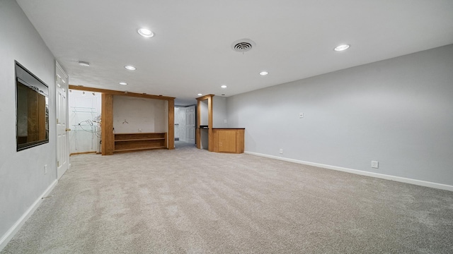 5809 Inverness Dr, Rockford, IL 61107 - interior space featuring recessed lighting and light carpet