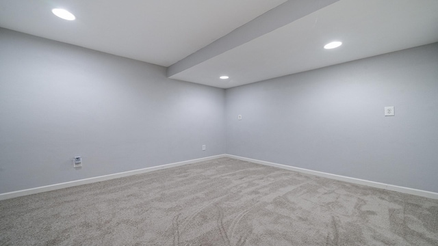 5809 Inverness Dr, Rockford, IL 61107 - carpeted spare room featuring recessed lighting