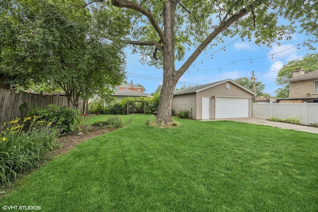 1300 Highridge Pkwy, Westchester, IL 60154 - view of yard featuring an outbuilding and a detached garage