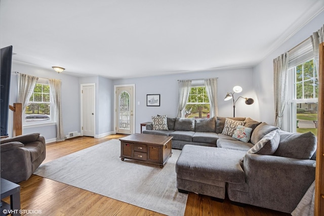 1300 Highridge Pkwy, Westchester, IL 60154 - living area with plenty of natural light and wood finished floors