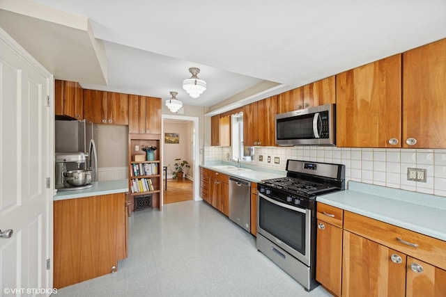 1300 Highridge Pkwy, Westchester, IL 60154 - kitchen with stainless steel appliances and brown cabinetry