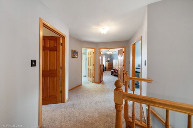 1448 Chestnut Xing, Lemont, IL 60439 - corridor featuring carpet and an upstairs landing