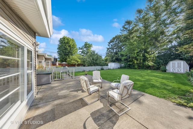 506 S Charleton St, Willow Springs, IL 60480 - view of patio with a storage shed