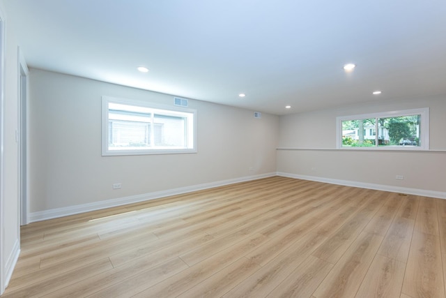 570 Dawes Ave, Glen Ellyn, IL 60137 - spare room with light wood-style floors and recessed lighting