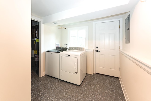 570 Dawes Ave, Glen Ellyn, IL 60137 - laundry area with independent washer and dryer and electric panel