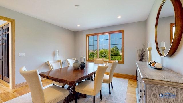 19113 Lauren Ln, Marengo, IL 60152 - dining area with light wood-type flooring and recessed lighting