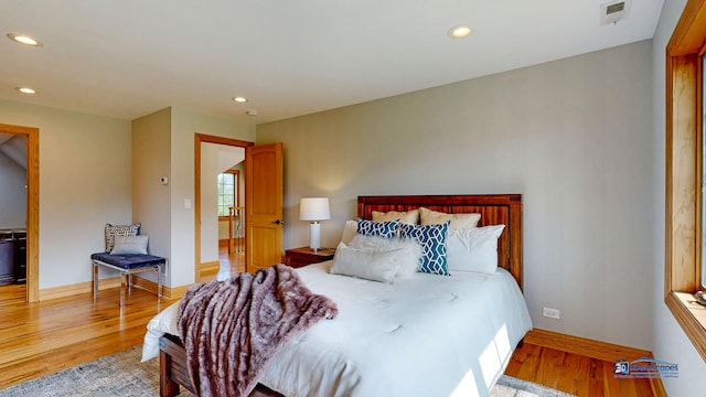 19113 Lauren Ln, Marengo, IL 60152 - bedroom with light wood-style floors and recessed lighting