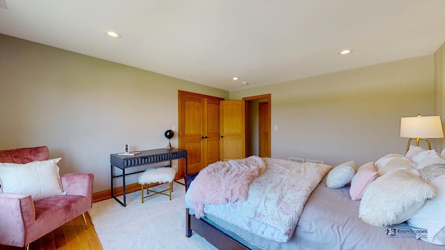 19113 Lauren Ln, Marengo, IL 60152 - bedroom featuring recessed lighting and a closet