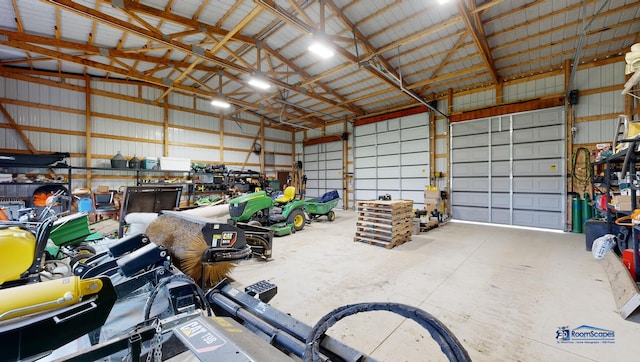 19113 Lauren Ln, Marengo, IL 60152 - garage with metal wall